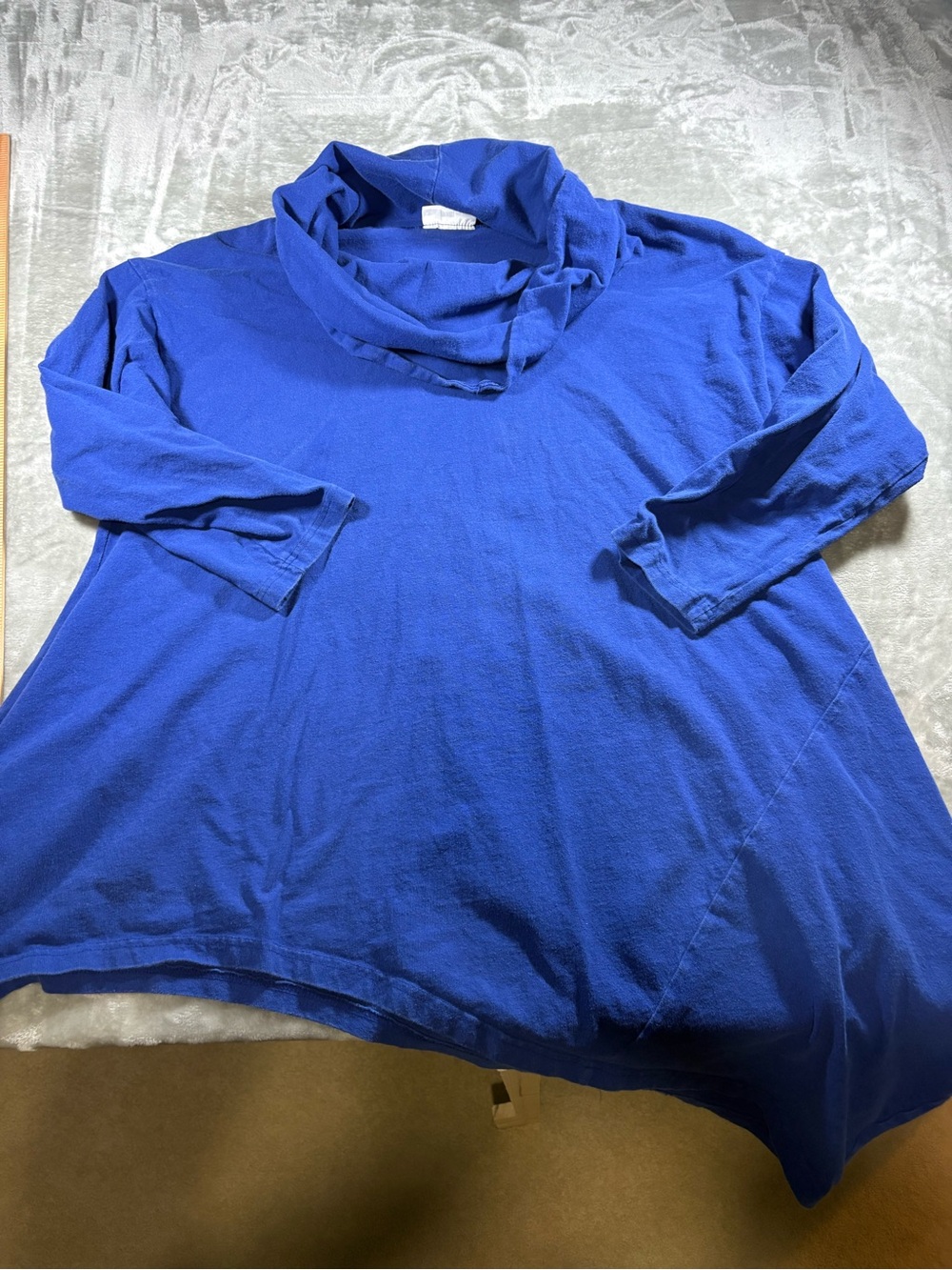 Bryn Walker 100% Cotton Cowl Neck Tunic Lagenlook XL